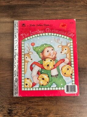 VINTAGE The Littlest Christmas Elf A Little Golden Book 1987 1st Edition Book
